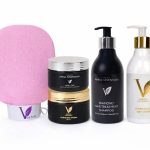 Box: Hair Love Mask 250ml + Hair Shampoo 300ml + Body Cream 300 ml + FitSculptural Cream 250 ml + 🎁 Royal Scrubber Glove